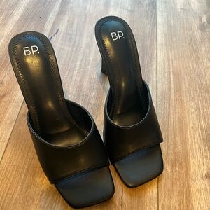 BP. Black Square Toe Heel Size 9